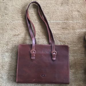 Vintage Bridge leather briefcase